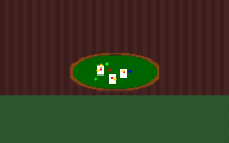 太阳城娱乐像素游戏房间扑克桌